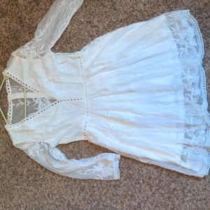 White lace dress